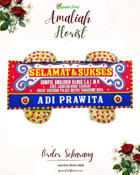 Papan Bunga Ucapan Selamat Manaruwi